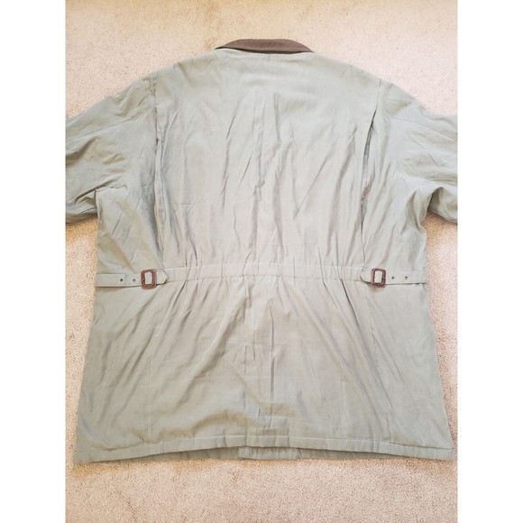 Vintage L.L. Bean Mens XXL Primaloft Flannel Lined Green Barn Chore Field Jacket - Picture 12 of 16